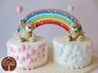 twin bears <3 - Cake by JCake cake designer