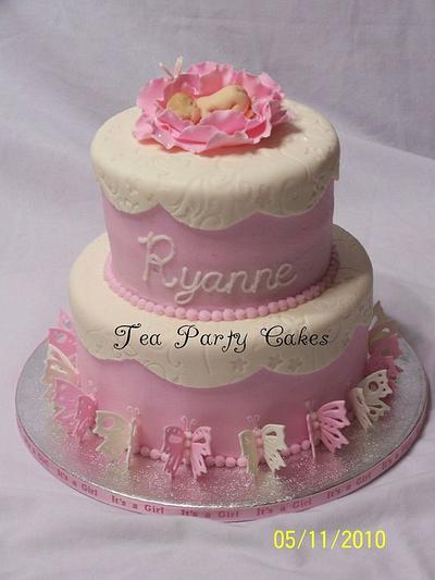 Butterfly Baby Shower - Cake by Tea Party Cakes