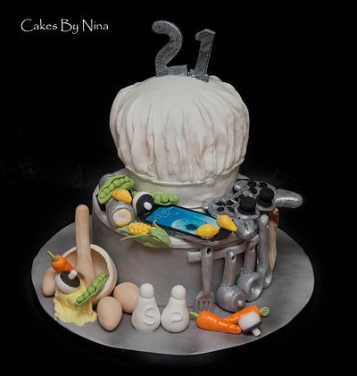 Chef and Gadgets - Cake by Cakes by Nina Camberley