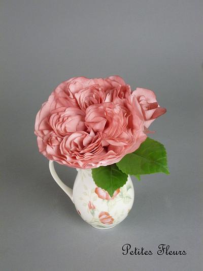 Gumpaste English Rose - Cake by Shenelle Robson