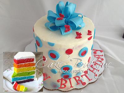 Rainbow Cake - Cake by Cake Boutique Monterrey
