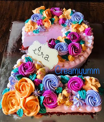 Number 2 cake - Cake by Creamyumm