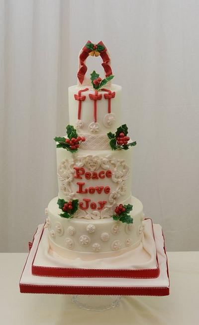 Christmas Holly Cake - Cake by Sugarpixy