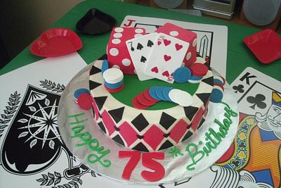Casino Cake for Dad - Cake by LisaB