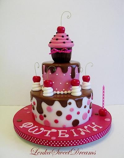 Sweet birthday cake - Cake by LenkaSweetDreams
