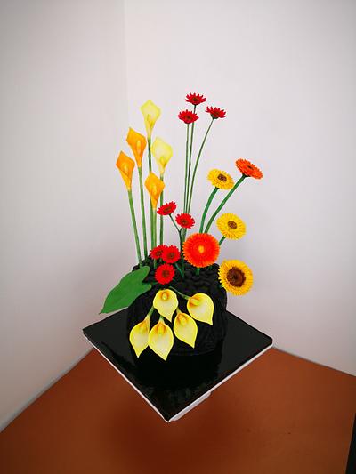 Firework flowers - Cake by Ruth - Gatoandcake