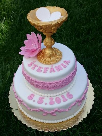 Confirmation cake for girl - Cake by AndyCake