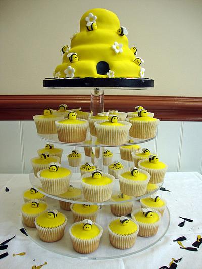 Beekeepers Wedding Cupcake Tower - Cake by Floriana Reynolds