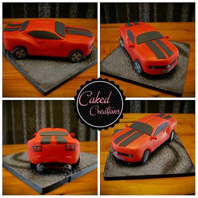 Camaro Car Cake!  - Cake by Caked Creations