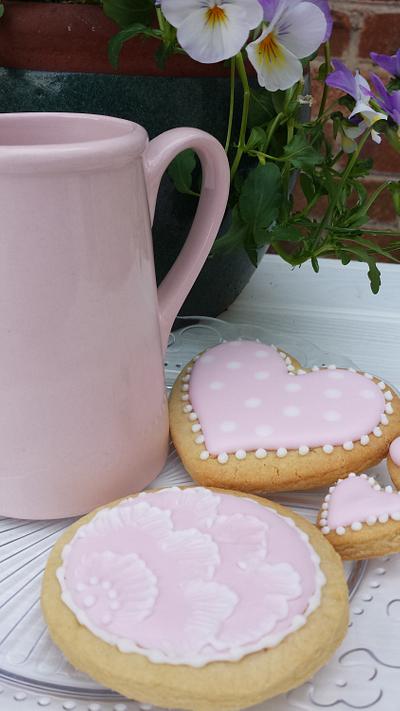 Pink Sugar cookies - Cake by Molly69