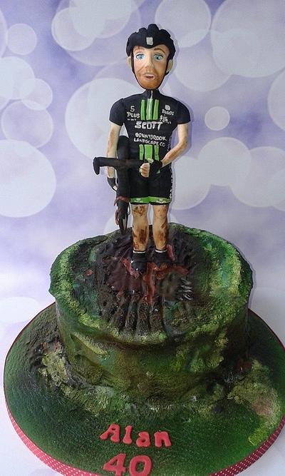 Cyclocross cake - Cake by Jenny Dowd