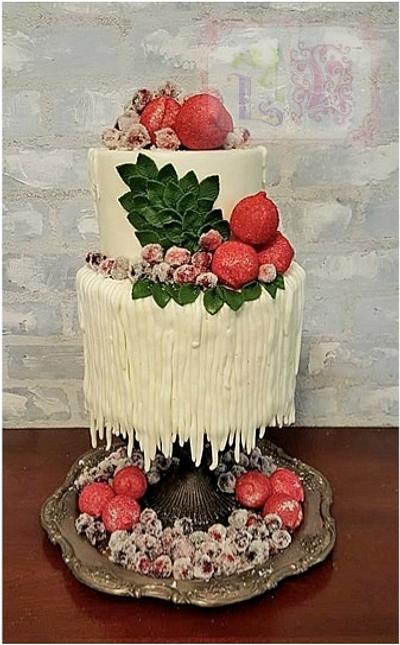 Cranberry Christmas Cake - Cake by LVCCakery