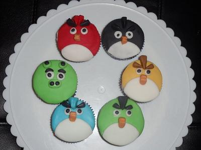 Angry Bird Cupcakes - Cake by Tamara Bemiss