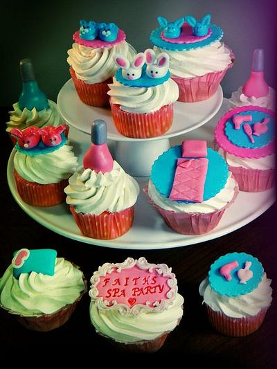 Spa Party, Sleep Over Theme Cupcakes - Cake by BellaCakes & Confections