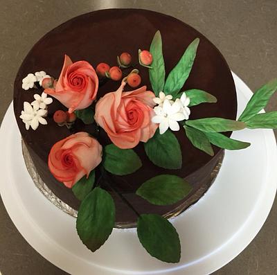 Chocolate cream cake  - Cake by Funandjoyofcakes