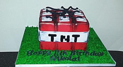 Minecraft TNT cake - Cake by The Custom Piece of Cake