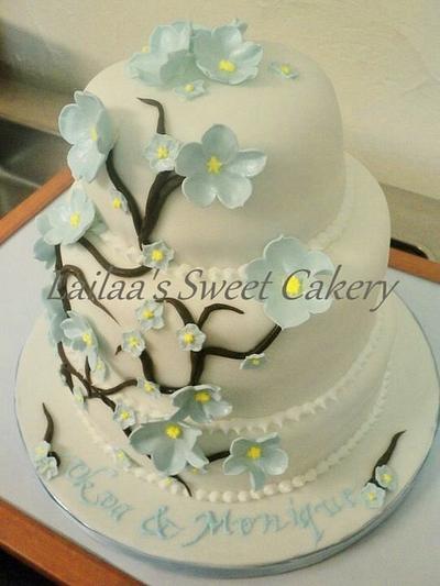 Cherry Blossom Wedding Cake! - Cake by Lailaa