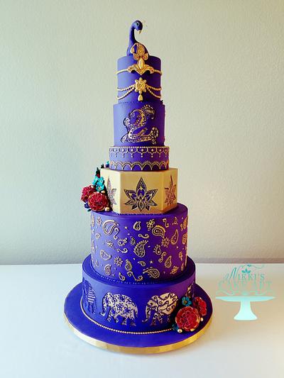 A royal Indian wedding - Cake by Nikki's Cake Art