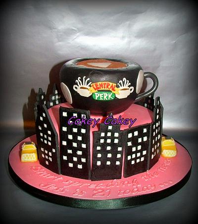 Friends themed cake - Cake by CakeyCakey
