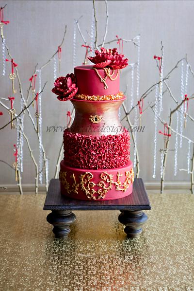 Love, Locks and Keys Wedding Cake - Cake by Shannon Bond Cake Design