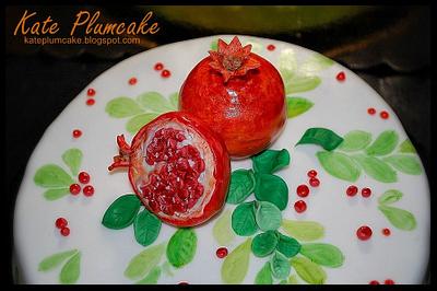 Pomegranade cake - Cake by Kate Plumcake