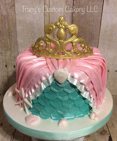 Mermaid princess cake  - Cake by Tracy's Custom Cakery LLC