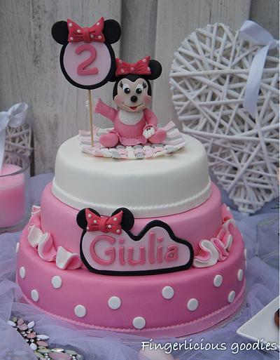 Baby Minnie cake - Cake by Fingerlicious Goodies