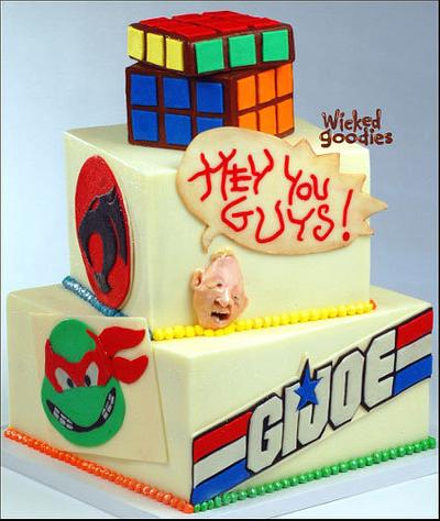 80's Cake Design by Wicked Goodies - Cake by Wicked Goodies