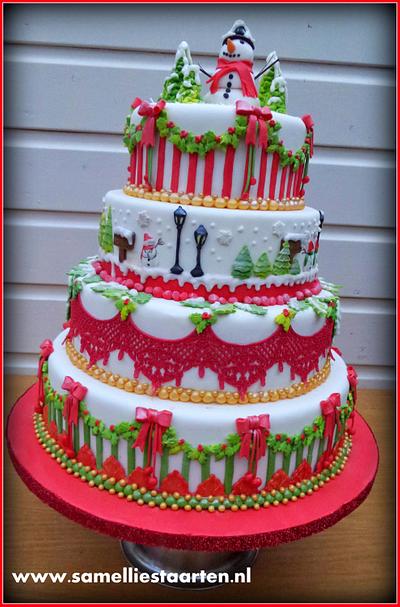 Christmas time!!!!!!!!!!!!!! - Cake by Sam & Nel's Taarten