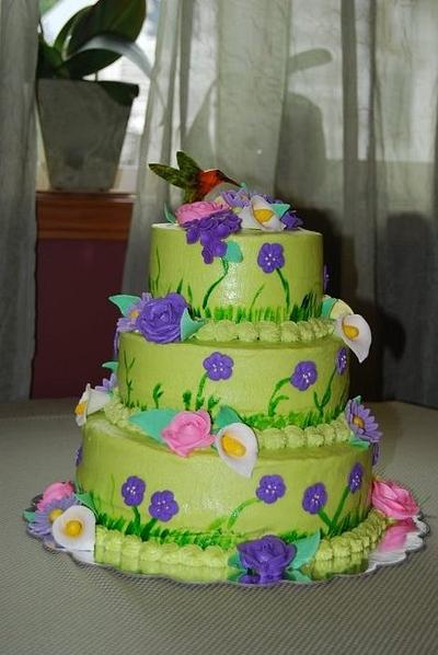 Hummingbird deco for my grandmother - Cake by Dawn Henderson