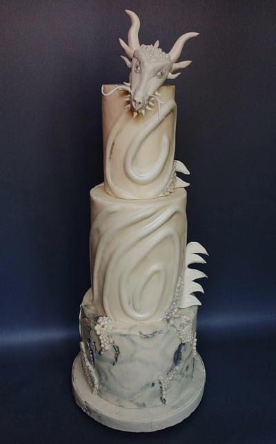 Dragon -Avant-garde cake challenge  - Cake by Chanda Rozario