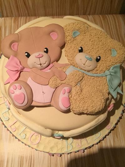 Gender reveal cake - Cake by JanineD