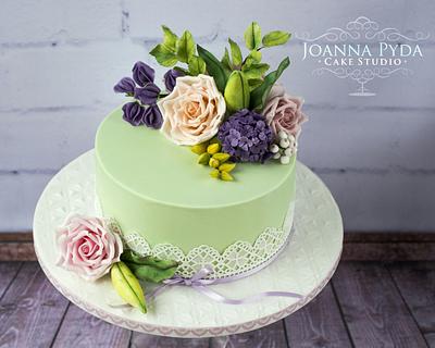 Mint Wedding Cake - Cake by Joanna Pyda Cake Studio