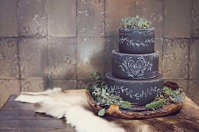 Winter chalkboard cake - Cake by Poppy Pickering