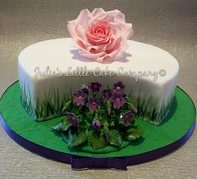 Violet Rose - Cake by Julie's Little Cake Company