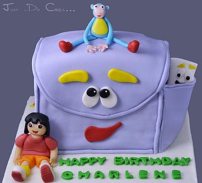 Purple LV bag - Decorated Cake by The Sugarpaste Fairy - CakesDecor
