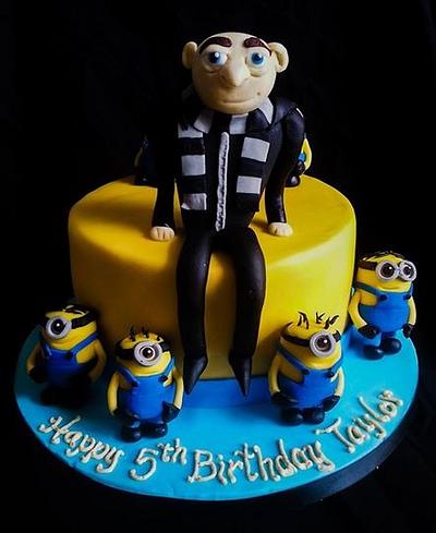 Gru and Minions - Cake by Carrie-Anne Dallas