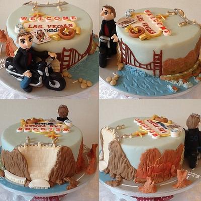 Tickety Boo Storyboard Cake - American Road Trip - Cake by Tickety Boo Cakes