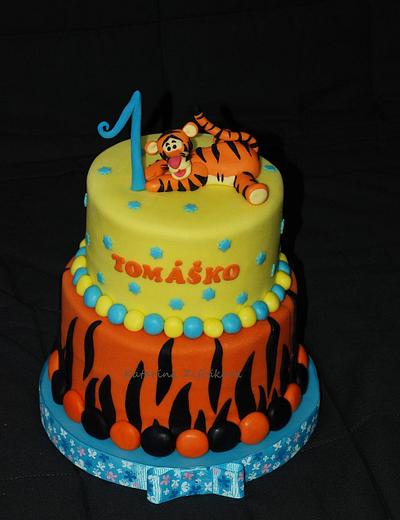 tiger on cake - Cake by katarina139