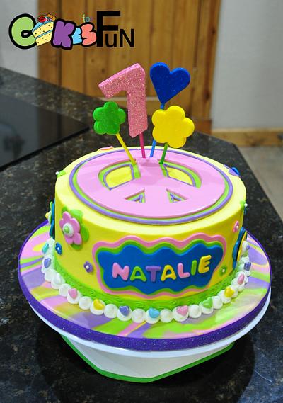 Peace Sign Birthday Cake - Cake by Cakes For Fun