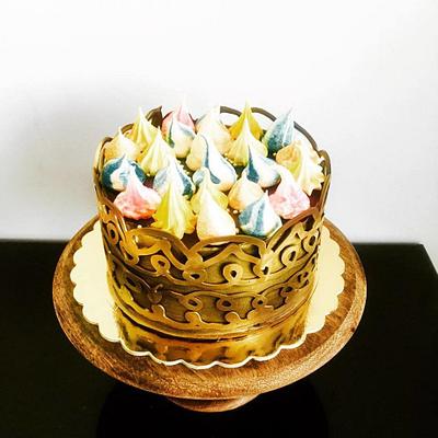 Golden Chocolate cake  - Cake by Seema Tyagi
