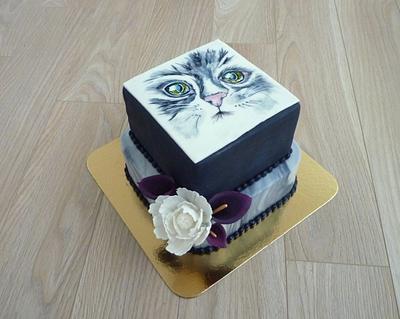 Cat cake for birthday  - Cake by Janka