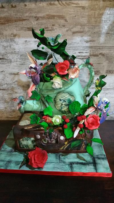 traveling in spring - Cake by MisdulcesSisi