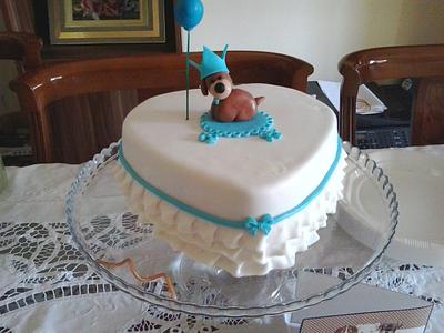 Sweet dog party and cake - Cake by Mayvicake