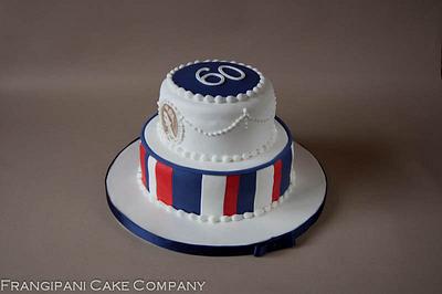 2 Tier Diamond Jubilee Cake - Cake by Frangipani Cake Company