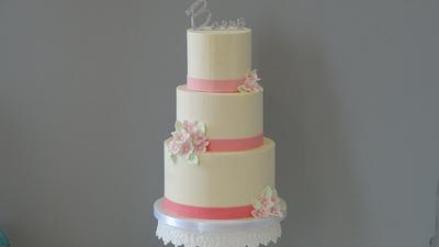 First wedding cake of the season - Cake by Nans Bakery 