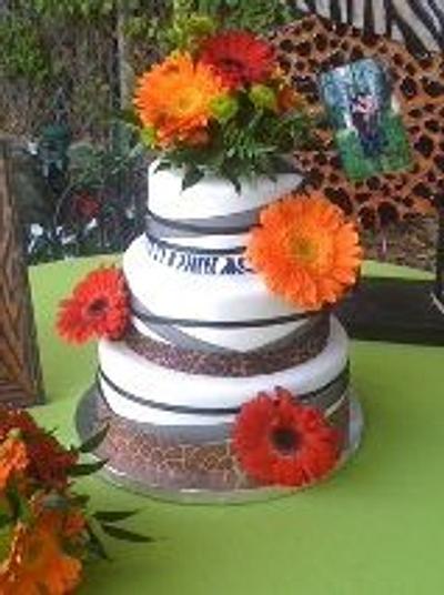 Jungle Wedding - Cake by Laurie