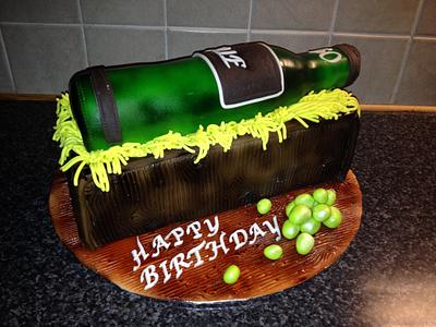 wine box cake - Cake by Mandy