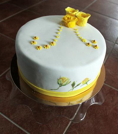 yellow roses - Cake by Judit