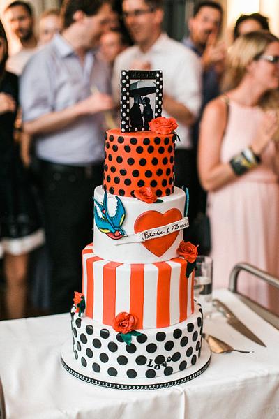 Rockabilly Wedding cake  - Cake by Mrs.Dory & daughter by Ruth